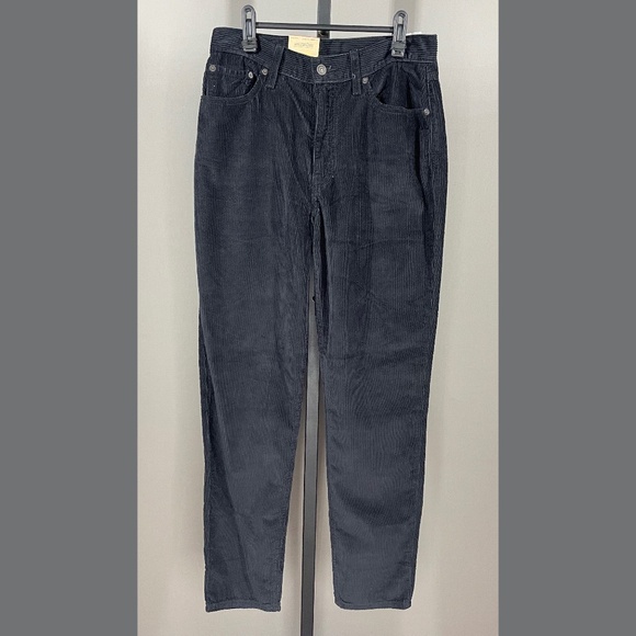 Levi's Pants - NEW Levis Pants Womens 27 black corduroy mom jeans straight leg casual classic